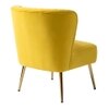 Beato Fabric Accent Chair in Yellow Colour