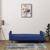 Pacific 3 Seater Sofa Cum Bed In Blue Colour