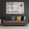 Truss Pcs Black Grey Inspirational Quotes Framed Canvas Canvas Wall Prints Set of 3 Multicolor Matte