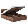 Kuba Solid Wood Queen Size Bed With Hydraulic Storage (Teak Finish)