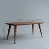 Kafano Solid Wood 4 Seater Dining Table in Honey Finish