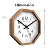 Distinct Arabic Indices Wooden Wall Clock