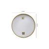 Aluminium Circle Decorative wall mirror by elegant arts and frames (Mirror size 600 mm)