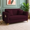 Daraco Velvet 2 Seater sofa in Red wine Color