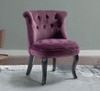 Grenier Fabric Slipper Chair in Purple Color