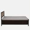 Rita Solid Wood Rattan Cane Designed Queen Size Box Storage Bed In Tubbeco Finish