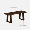 Lioren Solid Wood  Coffee Table In Rustic Teak Finish