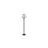 Azalea Multicolour Fabric Floor Lamp with Black Iron Base