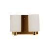 Eliante Modern Wall Lights Mild Steel & Glass Material Antique Gold & White Finish