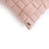 Basket Knit Cameo Pink Cushion Cover 16X16  Inches