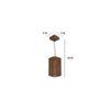 Trika Brown Solid Wood Single Hanging Light