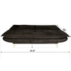 Bliss 3 Seater Sofa Cum Bed In Dark Brown Colour