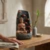 Water Fountain Golden Serenity Buddha Water Fountain in Multicolor Colour