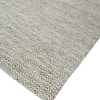 Jaipur Rugs Diamond Wool And Viscose 6x9 Feet Wasabi And Undyed White Dhurrie Carpet