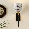 Devansh Metal Electric Wall Light in Black Colour with Multi Shade Count of 1 Light