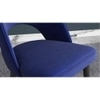 Rexo Solid Wood Accent Chair in Navy Blue Colour