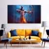 The Castle Decor Ram Ji Wall Painting Wooden Framed 27x48 Inch (Style 1)