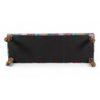 Cairo Solid Wood 2 Seater Bench In Floral Print Green Kantha Fabric