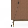 Klint Solid Wood Crockery cum Bar Cabinet in Danish Walnut Finish