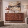 Sahara Solid Wood Sideboard In Honey Finish