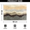 Luxe Home Canada Waves Microfiber Bath Mat (40x60 cm) Coffee