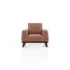 Granada Premium 1 Seater Fabric Sofa in Mocha Mouse Velvet Colour