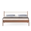 BLUEWUD Roverb Engineered Wood Queen Size Bed Without Storage Box for Bedroom Home Furniture - DIY (Do-It-Yourself) (Walnut & White)