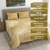 Vian Multicolor Abstract 400 TC Cotton Flat Super King Size Bedsheet with 2 Pillow Covers – Threads