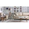 Kepler Tripod Floor Lamp Colour Natural Linen Drum Shade