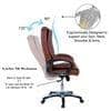 Pleash High Back Executive Chair in Ten Brown Colour