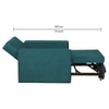 Bella One  Seater Pull Out  Fabric Sofa Cum Bed Teal Blue