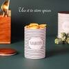 Elegant Striped Jars And Canister Set Of 4 For Tea Coffee Sugar And Namkeen