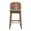 Scandinavian Cora Counter Chair Brown Cocoa Finish