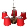 Devansh Wood Wall Mounted Lamp With Off-White Cotton Shade