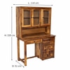 Deo Sheesham Wood  Study Table in Teak Finish