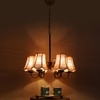 Devansh Dual Gold Metal  Wallmounted Lamp With Beige Jute  Shade