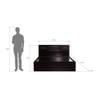 Aegiale Solid Wood Queen Size Drawer Storage Bed In Melamine Finish