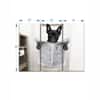 Truss Pcs Grey Black Funny Bathroom French Bulldog Canvas Wall Prints Set of 3 Multicolor Matte