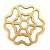 Metalsmith Floral Metal Trivet Gold Heat Resistant Table Protector