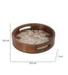 Hummingbird Garden Round Tray for Kitchen Organization - Small (1 Piece)