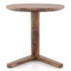 Fabre Solid Wood Side Table in Teak Finish