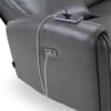 Venezia One Seater Motorized Leather Recliner in Smoke Grey Colour