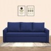 Akron 3 Pull Out Sofa Cum Bed In Nav Blue Colour