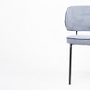 Cotton Fabric Dining Chair in Grey Colour