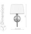 Dryden Shine Brass Finish Metal Wall Light