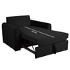 Clevam  Pull Out Sofa cum Bed  in Black Colour