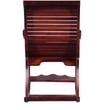 Rajasthani Solid Wood Rocking Chair in Mahogany Colour