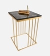 Aureum Metal Side Table in Gold Colour