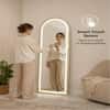 The Artment Gold Halo Arch Unbreakable Floor Mirror For Home (160 X 50 CM)