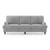 Ophelia 3 Seater Fabric Sofa In Granite Weave
